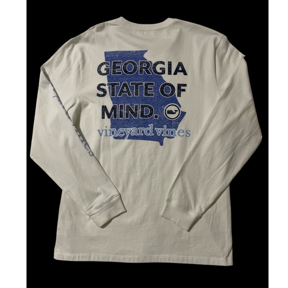 Vineyard Vines Other - Vineyard Vines Mens Georgia State of Mind Long Sleeve Pocket Tee T Shirt Medium
